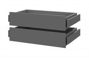 Шкаф ШК-5 + 2 полки + ящики (800) Графит в Нытве - nytva.mebel24.online | фото