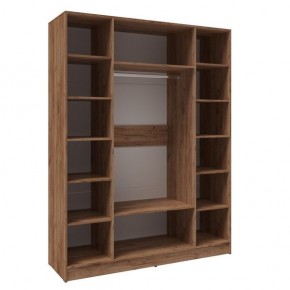 Шкаф Вегас 1600 Дуб крафт табачный/Дуб крафт белый в Нытве - nytva.mebel24.online | фото 2