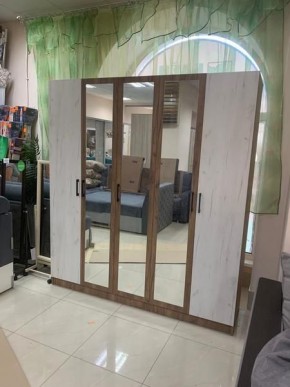 Шкаф Вегас 2000 Дуб крафт табачный/Дуб крафт белый в Нытве - nytva.mebel24.online | фото 3