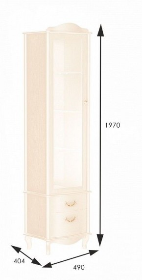 Шкаф-витрина Джульетта в Нытве - nytva.mebel24.online | фото 2