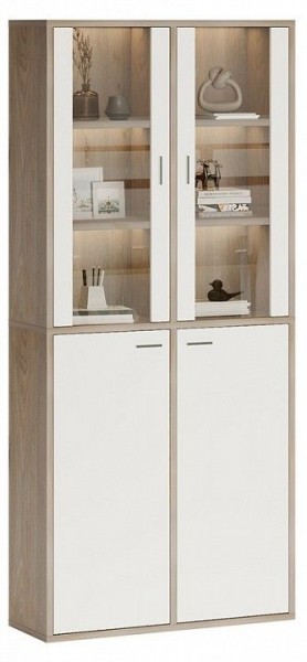 Шкаф-витрина Домино СУ(ш2в2)+2ФС+2ФГ в Нытве - nytva.mebel24.online | фото 2