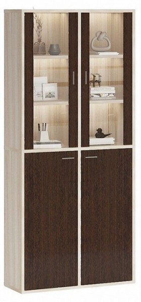 Шкаф-витрина Домино СУ(ш2в2)+2ФС+2ФГ в Нытве - nytva.mebel24.online | фото 2
