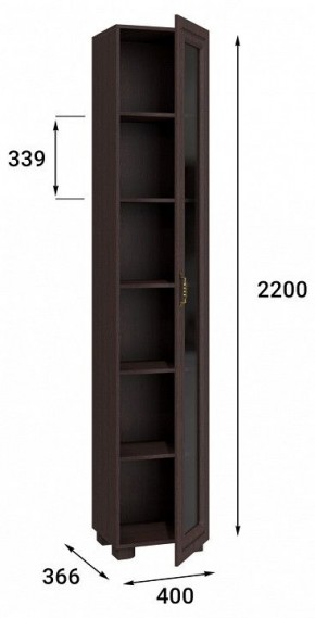 Шкаф-витрина Монблан МБ-22К со стеклом в Нытве - nytva.mebel24.online | фото 3