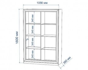Шкаф-витрина Нобиле ШВтН ФСД-ФСД в Нытве - nytva.mebel24.online | фото 2