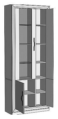Шкаф-витрина Нобиле ШВтВ-ФСД-ФГК в Нытве - nytva.mebel24.online | фото 2