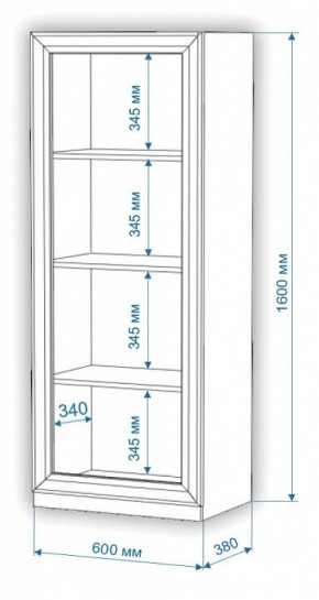 Шкаф-витрина Нобиле ВтН-ФСД в Нытве - nytva.mebel24.online | фото 2
