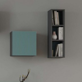 Сириния Куб 2 серый графит/МДФ бриз в Нытве - nytva.mebel24.online | фото 3