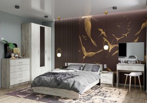 Спальня Гармония Дуб крафт серый/Дуб крафт белый в Нытве - nytva.mebel24.online | фото 1