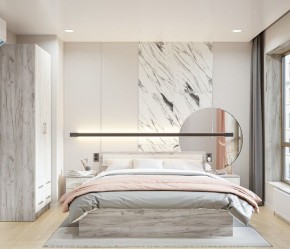 Спальня Гармония Дуб крафт серый/Дуб крафт белый в Нытве - nytva.mebel24.online | фото 5