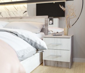 Спальня Гармония Дуб крафт серый/Дуб крафт белый в Нытве - nytva.mebel24.online | фото 6