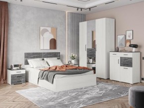Спальня Теана Ясень Анкор светлый/Мрамор дарк в Нытве - nytva.mebel24.online | фото