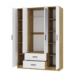 Спальный гарнитур Евро (модульный) Крафт/Белый в Нытве - nytva.mebel24.online | фото 26
