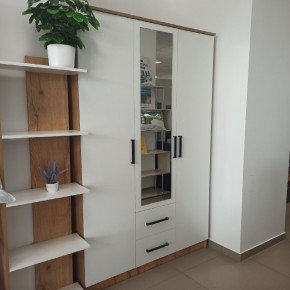 Спальный гарнитур Евро (модульный) Крафт/Белый в Нытве - nytva.mebel24.online | фото 33