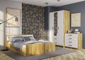 Спальный гарнитур Евро (модульный) Крафт/Белый в Нытве - nytva.mebel24.online | фото 7