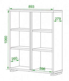 Стеллаж Домино нельсон ПУ-50-1 в Нытве - nytva.mebel24.online | фото 2