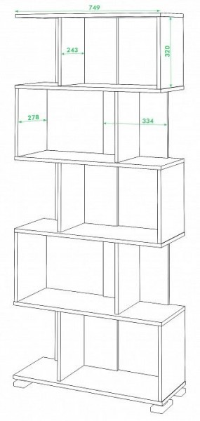 Стеллаж Домино нельсон СЛ-5 в Нытве - nytva.mebel24.online | фото 2