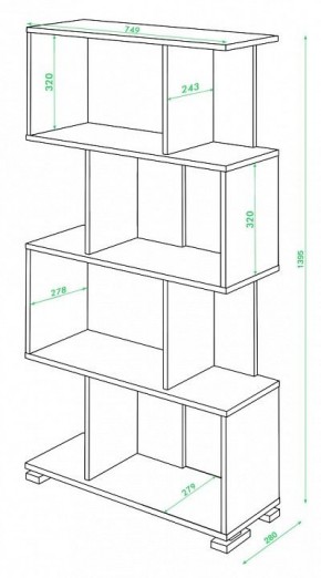 Стеллаж Домино нельсон СЛ-5-4 в Нытве - nytva.mebel24.online | фото 2