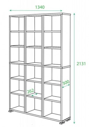 Стеллаж Домино ПУ-40-Ш в Нытве - nytva.mebel24.online | фото 2