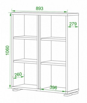 Стеллаж Домино ПУ-50-1 в Нытве - nytva.mebel24.online | фото 2