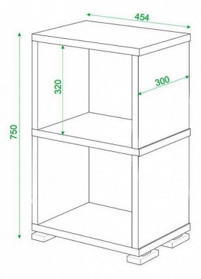 Стеллаж Домино СБ-15/2 в Нытве - nytva.mebel24.online | фото 2