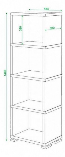 Стеллаж Домино СБ-15/4 в Нытве - nytva.mebel24.online | фото 3