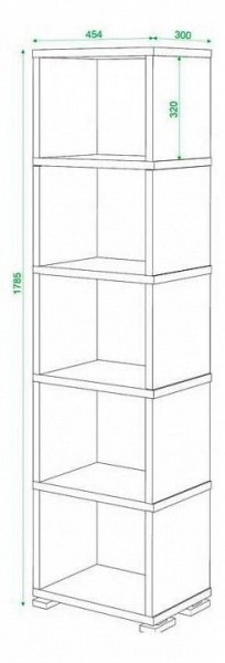 Стеллаж Домино СБ-15/5 в Нытве - nytva.mebel24.online | фото 3