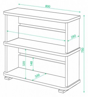 Стеллаж Домино СБ-25/2 в Нытве - nytva.mebel24.online | фото 2