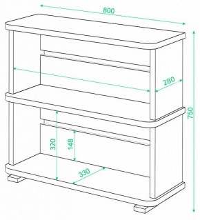 Стеллаж Домино СБ-25/2 в Нытве - nytva.mebel24.online | фото 2