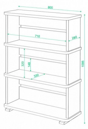 Стеллаж Домино СБ-25/3 в Нытве - nytva.mebel24.online | фото 3