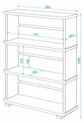 Стеллаж Домино СБ-25/3 в Нытве - nytva.mebel24.online | фото 2