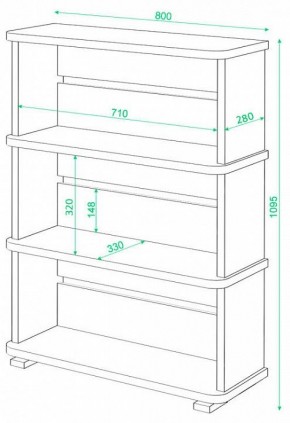 Стеллаж Домино СБ-25/3 в Нытве - nytva.mebel24.online | фото 2