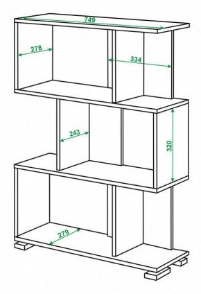 Стеллаж Домино СЛ-5-3 в Нытве - nytva.mebel24.online | фото 2