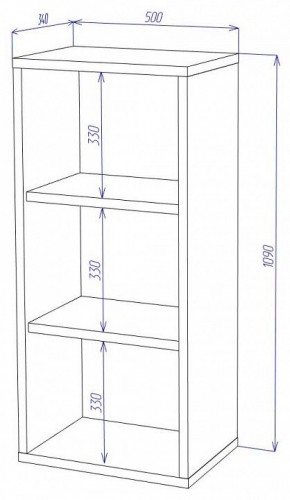 Стеллаж Домино СУ(ш1в1) в Нытве - nytva.mebel24.online | фото 2