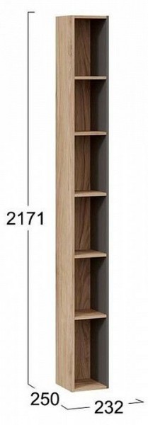Стеллаж-колонка Порто ТД-393.07.25 в Нытве - nytva.mebel24.online | фото 3