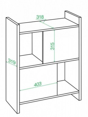 Стеллаж комбинированный Домино Лайт СТЛ-3Н в Нытве - nytva.mebel24.online | фото 2