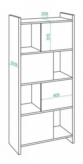 Стеллаж комбинированный Домино Лайт СТЛ-3В в Нытве - nytva.mebel24.online | фото 2