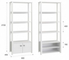 Стеллаж комбинированный Изабель ИЗ-62К в Нытве - nytva.mebel24.online | фото 3