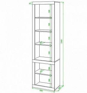 Стеллаж комбинированный Toivo ВтВ в Нытве - nytva.mebel24.online | фото 2