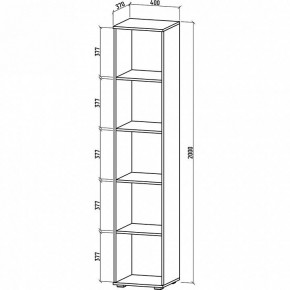 Стеллаж комбинированный Тунис-2 в Нытве - nytva.mebel24.online | фото 2