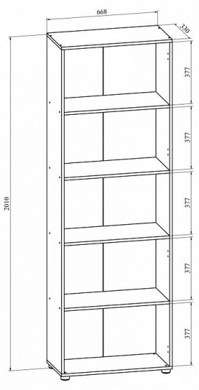 Стеллаж Офис ОФ-30 (открытый) в Нытве - nytva.mebel24.online | фото 2