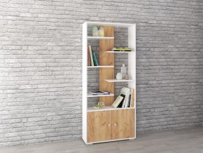 Стеллаж Ромео-4 дуб крафт золотой/белый в Нытве - nytva.mebel24.online | фото