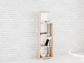 Стеллаж Ромео-6 Дуб сонома/Белый в Нытве - nytva.mebel24.online | фото