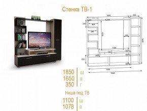 Стенка для гостиной ТВ-1 в Нытве - nytva.mebel24.online | фото 2