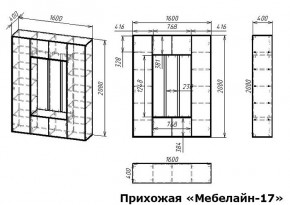 Стенка для прихожей Мебелайн-17 в Нытве - nytva.mebel24.online | фото 3
