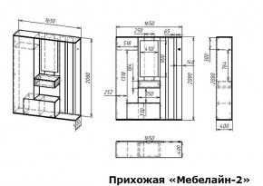 Стенка для прихожей Мебелайн-2 в Нытве - nytva.mebel24.online | фото 3