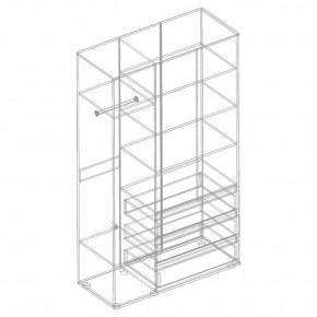 СТИЛ Шкаф 3-ств с 3 ящиками в Нытве - nytva.mebel24.online | фото 2