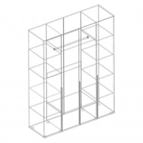 СТИЛ Шкаф 4-ств для одежды в Нытве - nytva.mebel24.online | фото 2