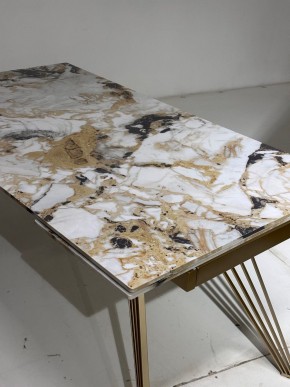 Стол ACERRA NEW 160 GLOSS GRAND JADE SOLID CERAMIC/ каркас цвета шампань, ®DISAUR в Нытве - nytva.mebel24.online | фото 5