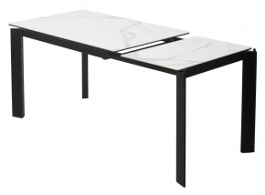Стол CORNER 120 HIGH GLOSS STATUARIO керамика, стекло/ черный каркас, ®DISAUR в Нытве - nytva.mebel24.online | фото 4