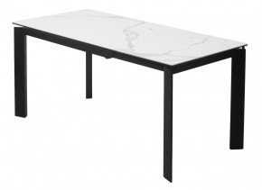 Стол CORNER 120 HIGH GLOSS STATUARIO керамика, стекло/ черный каркас, ®DISAUR в Нытве - nytva.mebel24.online | фото 6